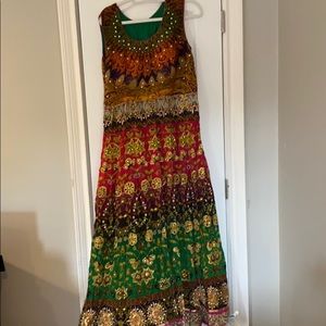 Multi color anarkali suit
